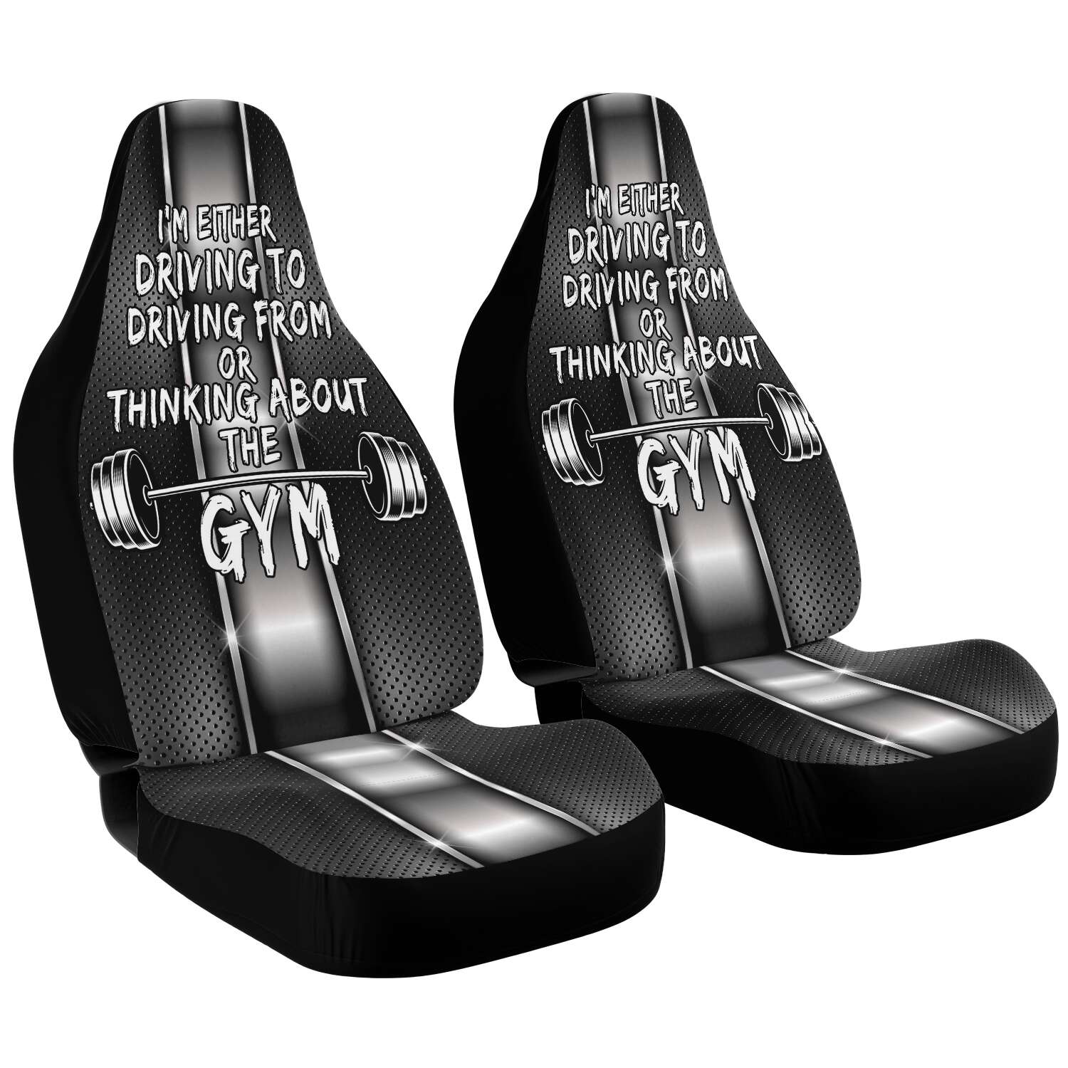 "Thinking About the Gym" Seat Covers