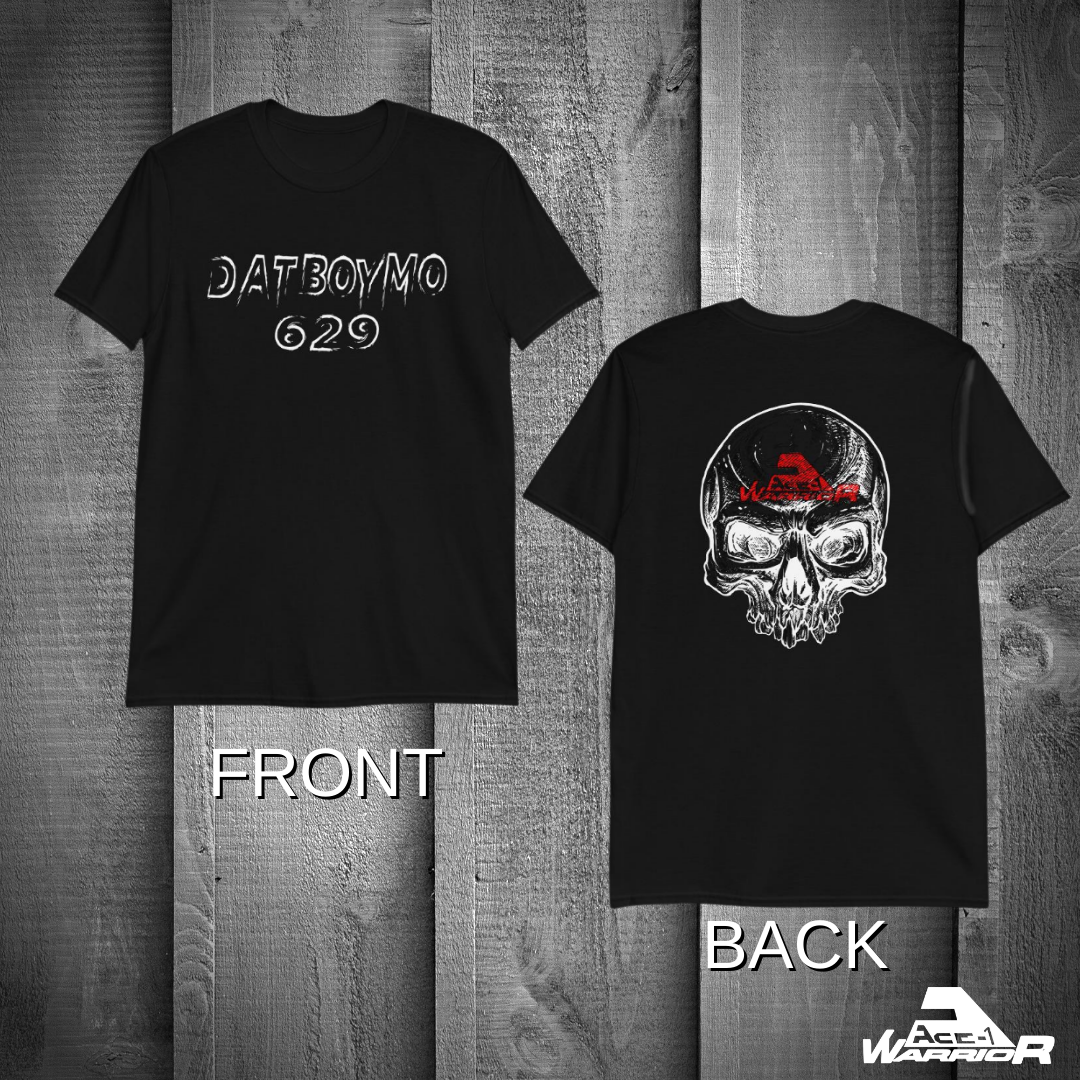Datboymo 629 Ace-1 Warrior Skull T-Shirt